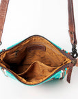 American Darling ADBG1006A Large Crossbody Saddle Blanket Genuine Leather women bag western handbag purse