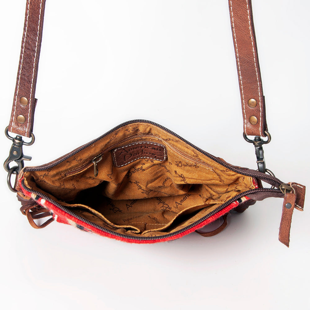 American Darling Cross Body Saddle Blanket Genuine Leather women bag western handbag purse