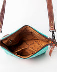American Darling ADBG1009A Cross Body Saddle Blanket Genuine Leather women bag western handbag purse