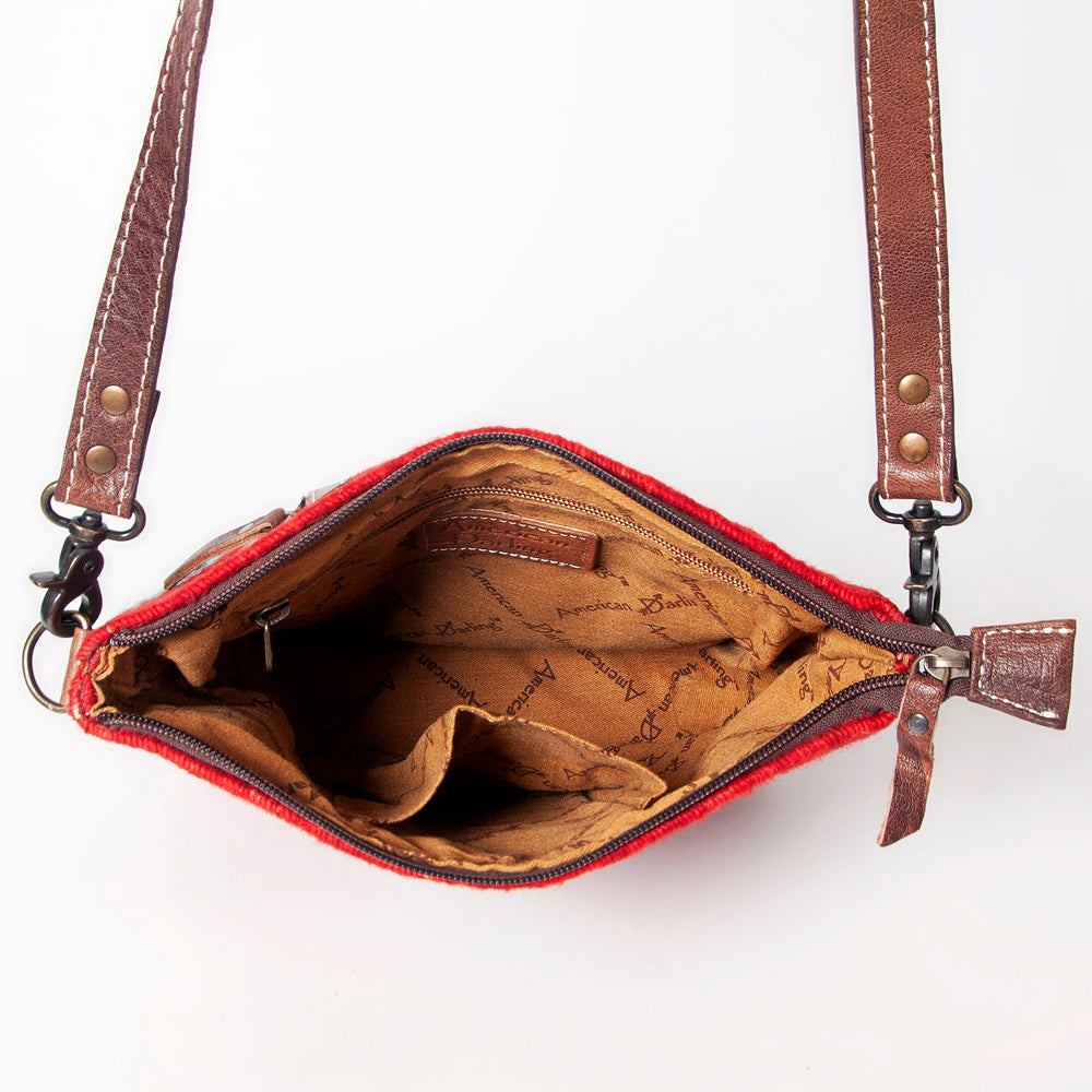 American Darling ADBG1009A Cross Body Saddle Blanket Genuine Leather women bag western handbag purse