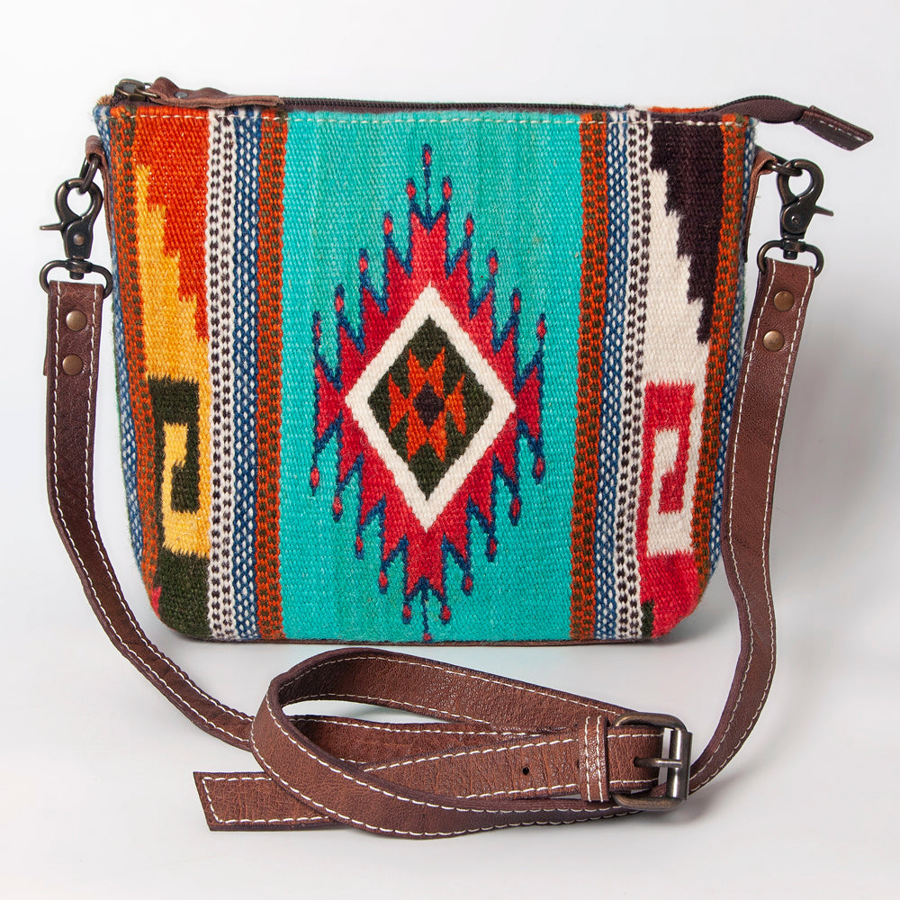 American Darling ADBG1009A Cross Body Saddle Blanket Genuine Leather women bag western handbag purse