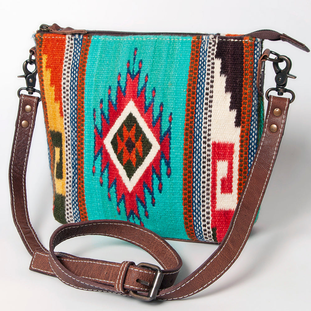 American Darling ADBG1009A Cross Body Saddle Blanket Genuine Leather women bag western handbag purse