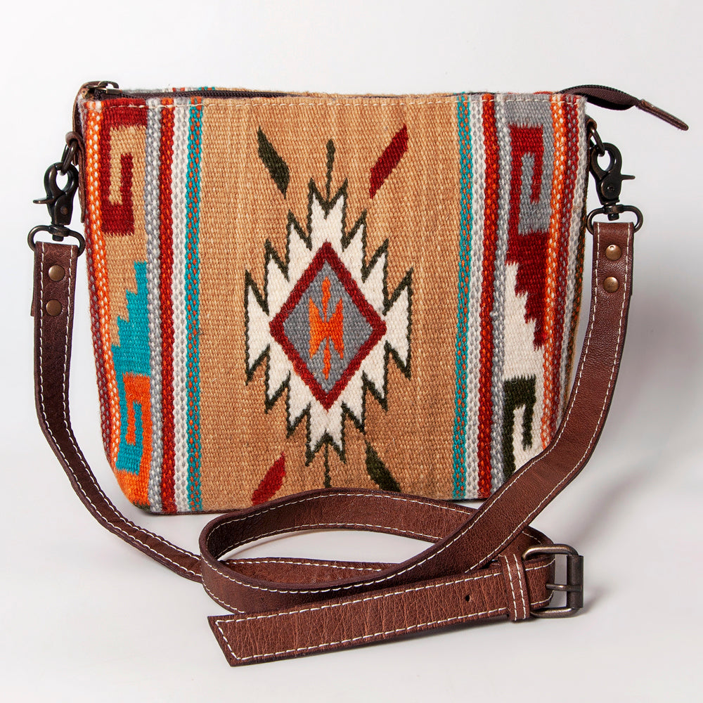 American Darling ADBG1009A Cross Body Saddle Blanket Genuine Leather women bag western handbag purse