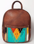American Darling Backpack Saddle Blanket Genuine Leather women bag western handbag purse