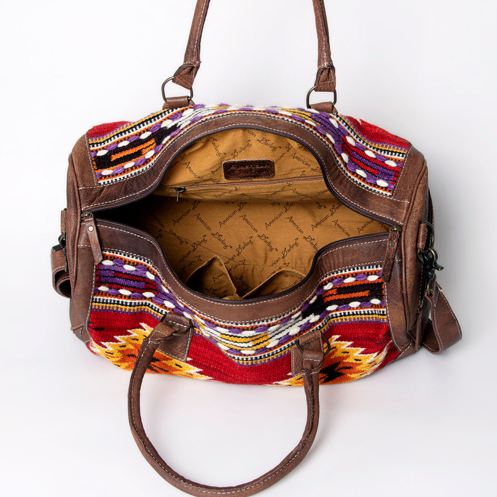 American Darling Duffel Saddle Blanket Genuine Leather women bag western handbag purse