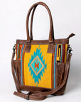American Darling Tote Saddle Blanket Genuine Leather women bag western handbag purse
