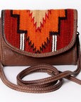 American Darling Messenger Saddle Blanket Genuine Leather women bag western handbag purse