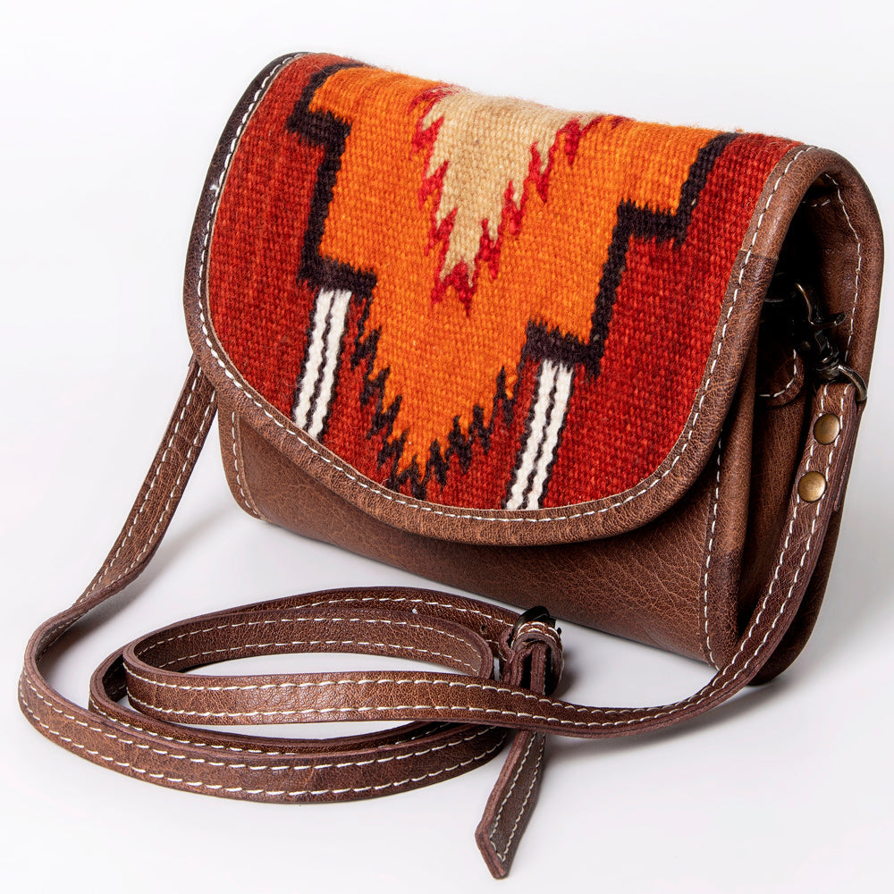 American Darling Messenger Saddle Blanket Genuine Leather women bag western handbag purse
