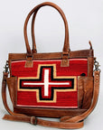 American Darling Tote Saddle Blanket Genuine Leather women bag western handbag purse