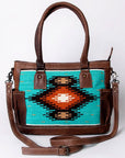 American Darling Tote Saddle Blanket Genuine Leather women bag western handbag purse