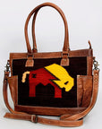 American Darling Tote Saddle Blanket Genuine Leather women bag western handbag purse