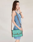 American Darling Coin Purse Crocodile embossed Genuine Leather women bag western handbag purse