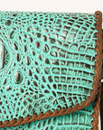 ADBG1023A American Darling Coin Purse Crocodile embossed Genuine Leather women bag western handbag purse