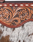 American Darling ADBG1027 Small Crossbody Hand Tooled Genuine Leather Women Bag Western Handbag Purse