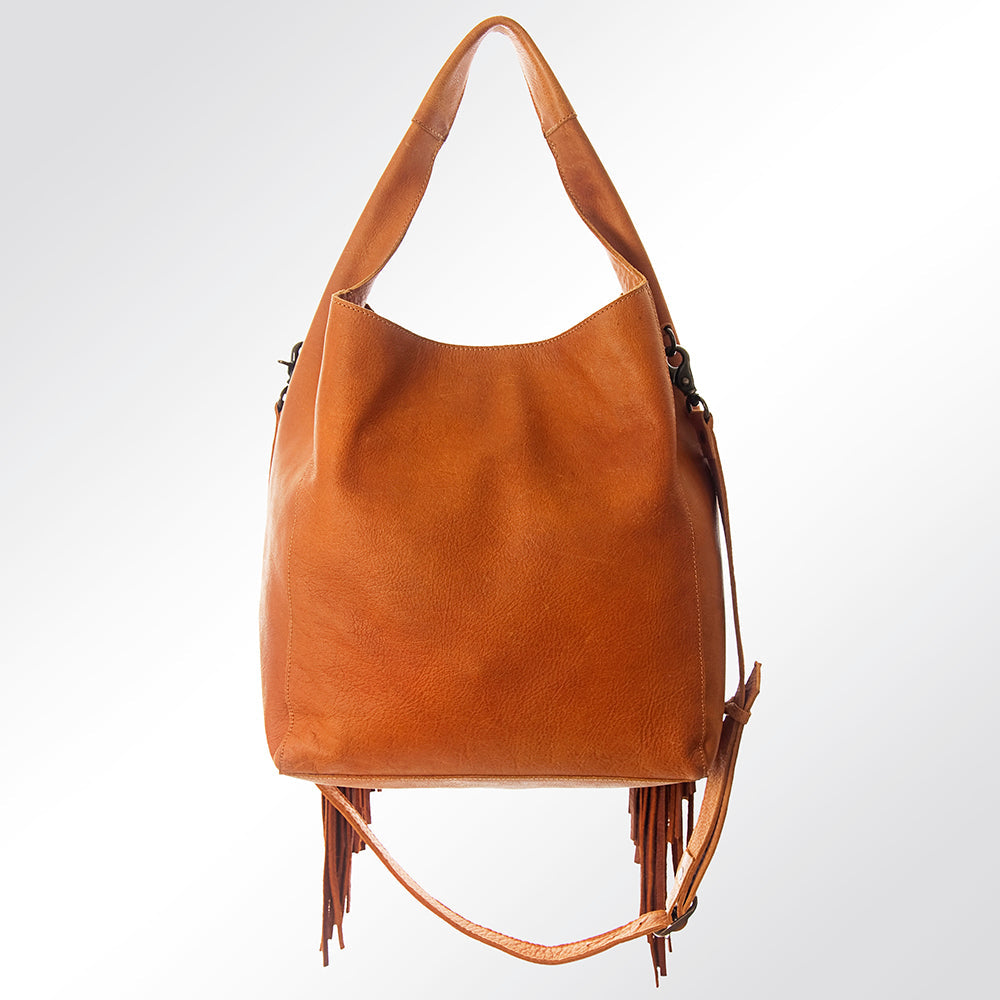 American Darling Hobo Bag Hand Tooled Floral Carved Genuine Leather Western Purse with Buck Stitched Trim &amp; YKK Zipper