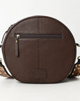 American Darling ADBGA304 Canteen Hand Tooled Genuine Leather Women Bag Western Handbag Purse