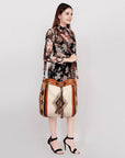 American Darling ADBG574D1 Large Crossbody Saddle Blanket Hair On Genuine Leather Women Bag Western Handbag Purse