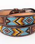 HILASON Hand-Tooled Leather Western Belt Unisex