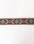 HILASON Hand-Tooled Leather Western Belt Unisex