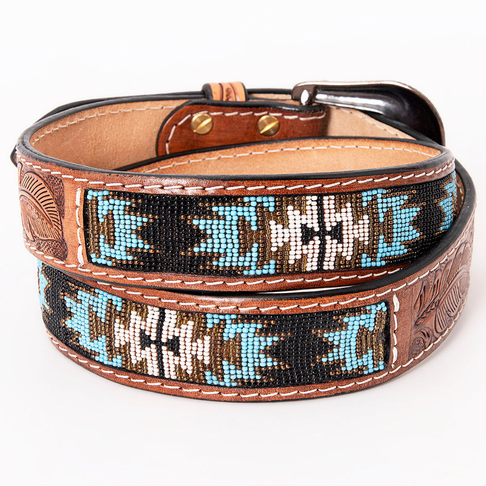 HILASON Hand-Tooled Leather Western Belt Unisex
