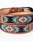 HILASON Hand-Tooled Leather Western Belt Unisex