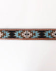 HILASON Western Genuine Leather Belt for Men Women Cowboy Cowgirl Handmade Unisex Full Grain Heavy Duty Tooled Beaded Belt