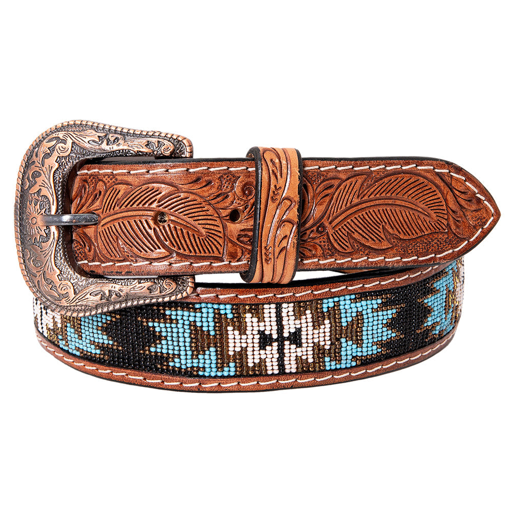 HILASON Hand-Tooled Leather Western Belt Unisex