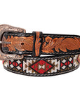 HILASON Hand-Tooled Leather Western Belt Unisex