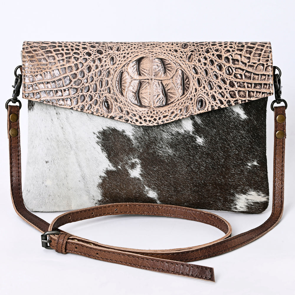ADBGS178AZ American Darling Hair On Crocodile Embossed Genuine Leather Women Bag Western Handbag Purse