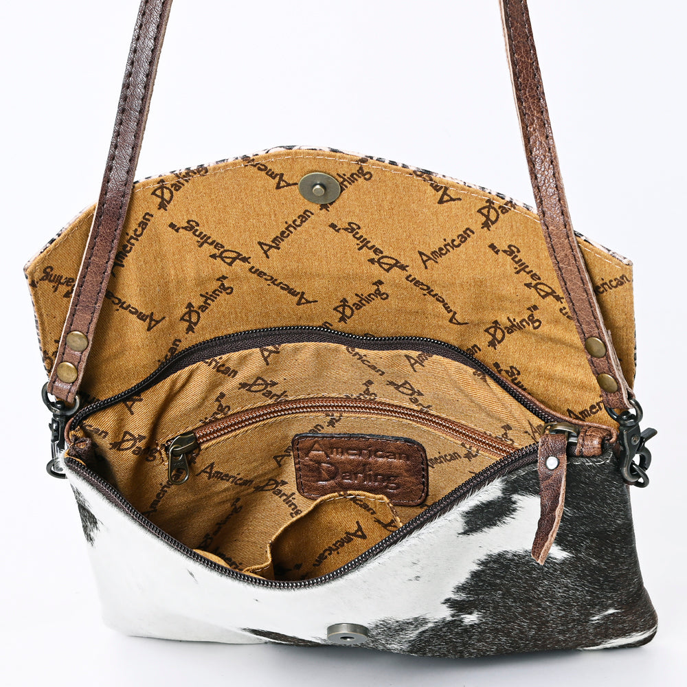 ADBGS178AZ American Darling Hair On Crocodile Embossed Genuine Leather Women Bag Western Handbag Purse