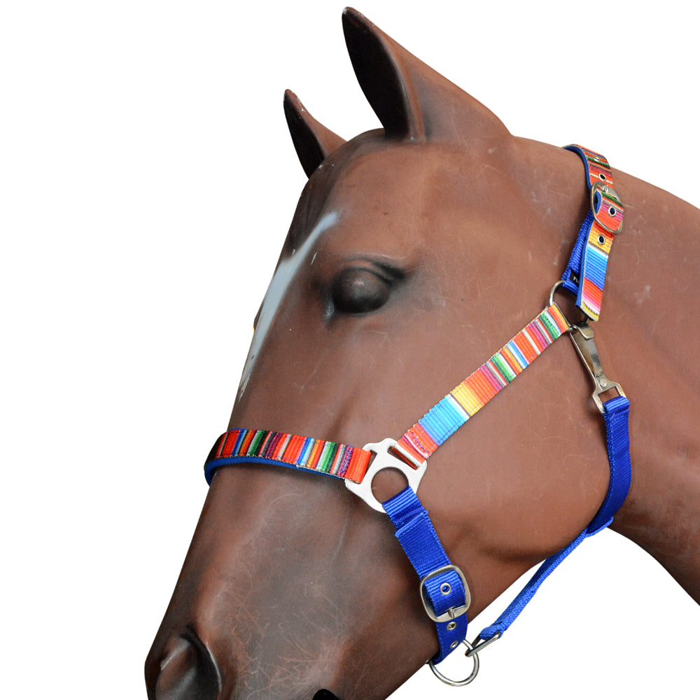 Hilason 1 Inch Fully Adjustable Halter US Flag Polyester