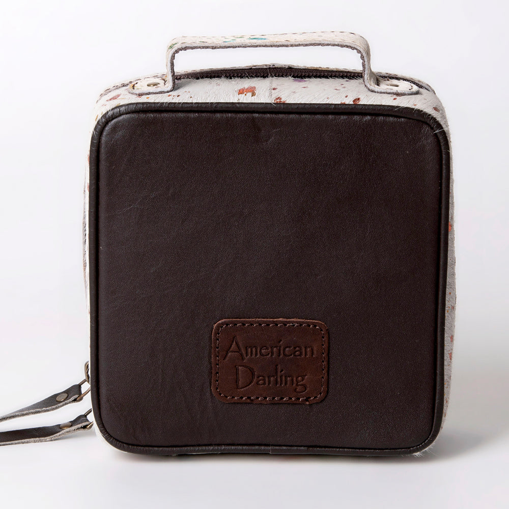 American Darling Jewelry Case Hair-On Genuine Leather Women Bag Western Handbag Purse