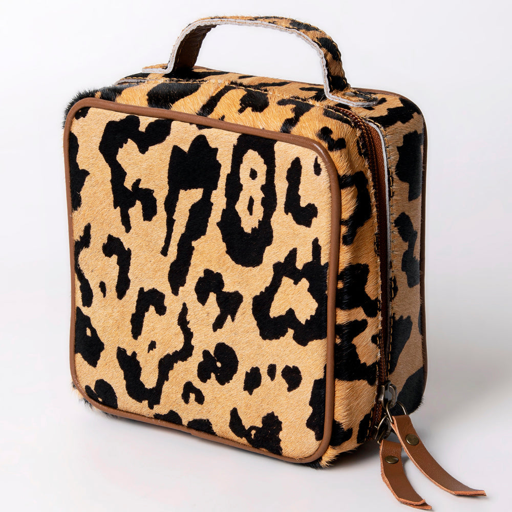 American Darling Jewelry Case Hair-On Genuine Leather Women Bag Western Handbag Purse