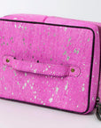 American Darling ADBGA315B Jewelry Case Hair-On Genuine Leather Women Bag Western Handbag Purse