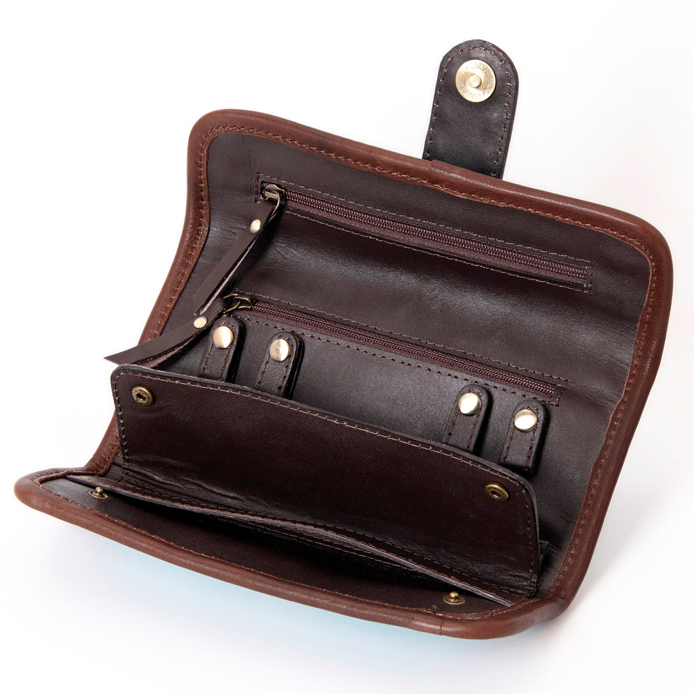 American Darling Jewelry Case Hand Tooled Saddle Blanket Genuine Leather Women Bag Western Handbag Purse