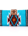 American Darling Jewelry Case Hand Tooled Saddle Blanket Genuine Leather Women Bag Western Handbag Purse