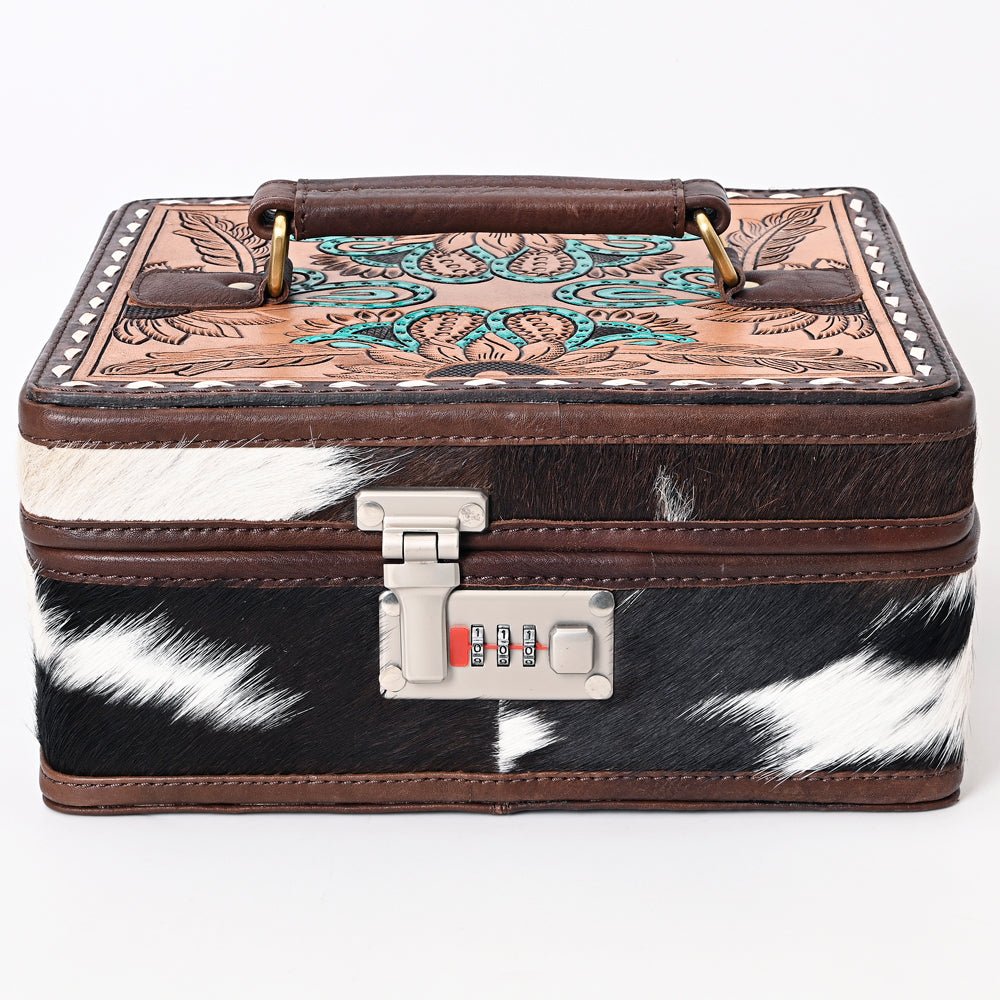 American Darling Hand Tooled Hair On Genuine Leather Women Bag Western Handbag Purse