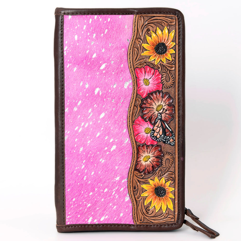 American Darling Hand Tooled Hair On Genuine Leather Women Bag Western Handbag Purse