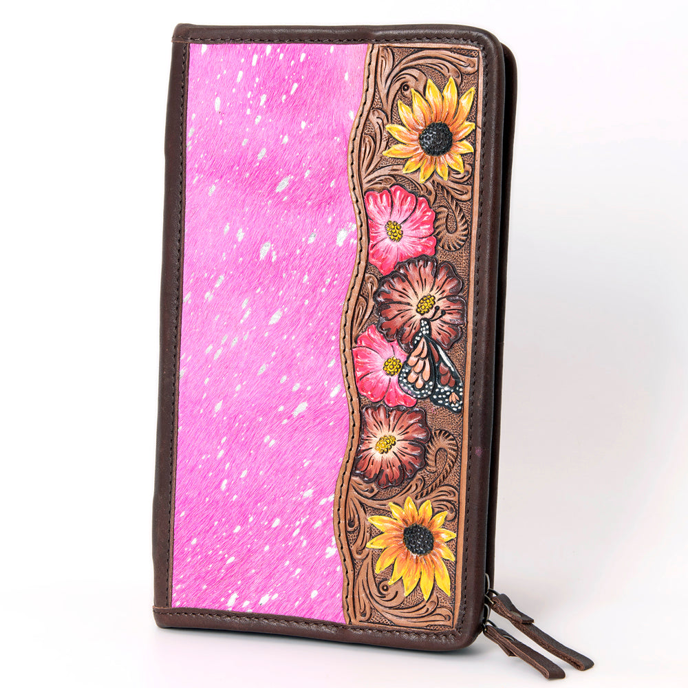 American Darling Hand Tooled Hair On Genuine Leather Women Bag Western Handbag Purse