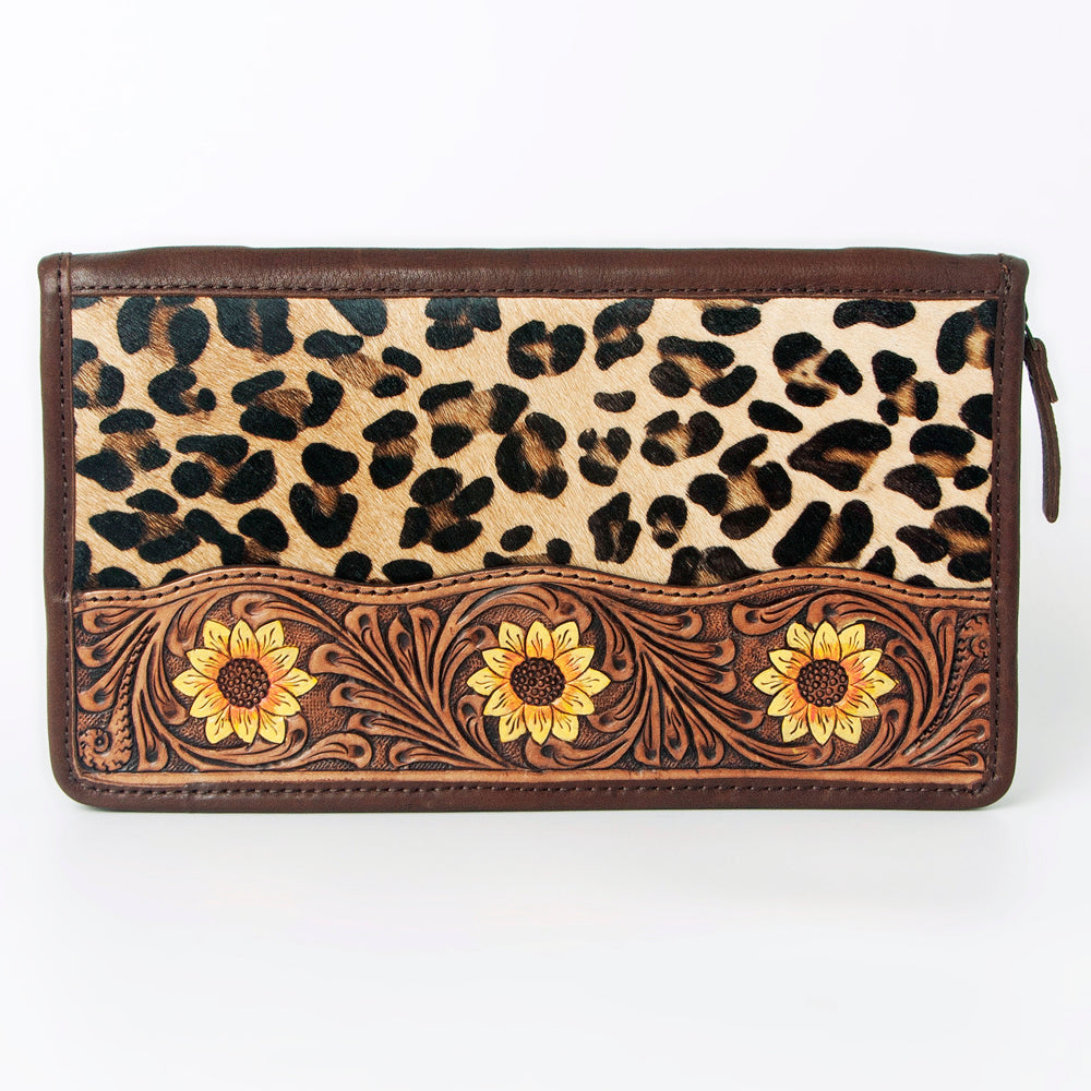 American Darling Hand Tooled Hair On Genuine Leather Women Bag Western Handbag Purse