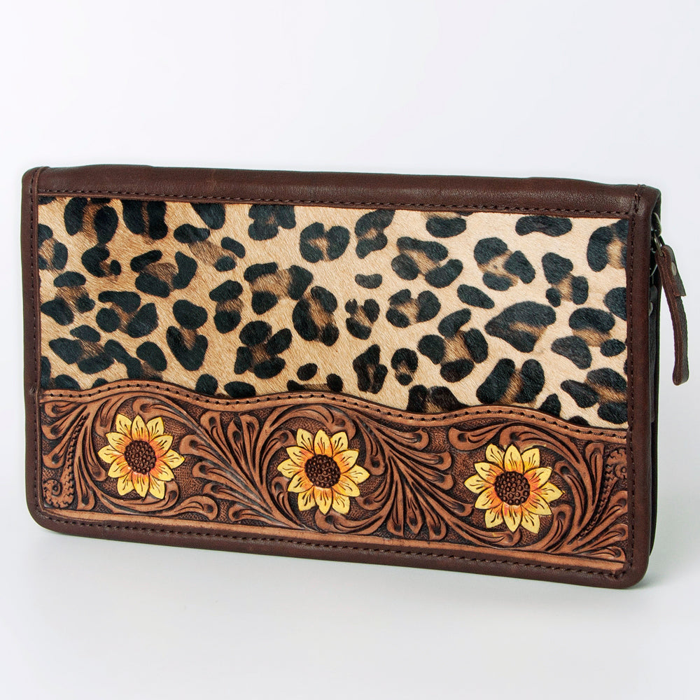American Darling Hand Tooled Hair On Genuine Leather Women Bag Western Handbag Purse
