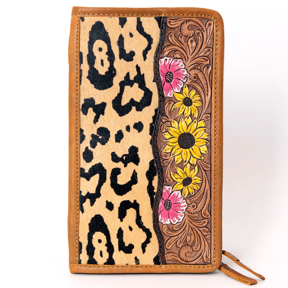 American Darling Hand Tooled Hair On Genuine Leather Women Bag Western Handbag Purse