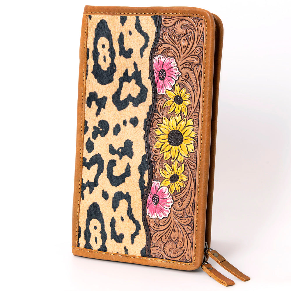 American Darling Hand Tooled Hair On Genuine Leather Women Bag Western Handbag Purse