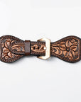 American Darling Floral Hand Tooled I watch Men Women Genuine Leather