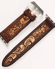 American Darling Beautifully Hand Tooled Genuine Leather I watch Strap Men and Women Unisex
