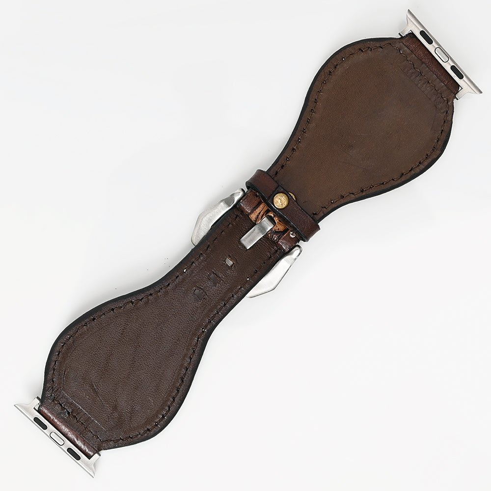 American Darling Floral Hand Tooled I watch Men Women Genuine Leather