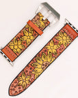 American Darling Beautifully Hand Tooled Genuine Leather I watch Strap Men and Women Unisex