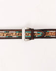 American Darling Beautifully Hand Tooled Genuine American Leather I watch Strap Men and Women Unisex