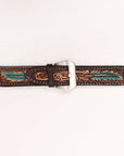 American Darling Beautifully Hand Tooled Genuine Leather I watch Strap Men and Women Unisex
