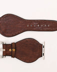 American Darling Beautifully Hand Tooled Painted Genuine Leather I watch Strap Men and Women Unisex